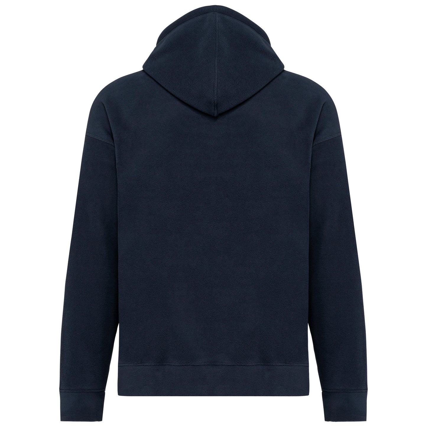 Oversized uniseks sweater met capuchon in gerecycleerd fleece