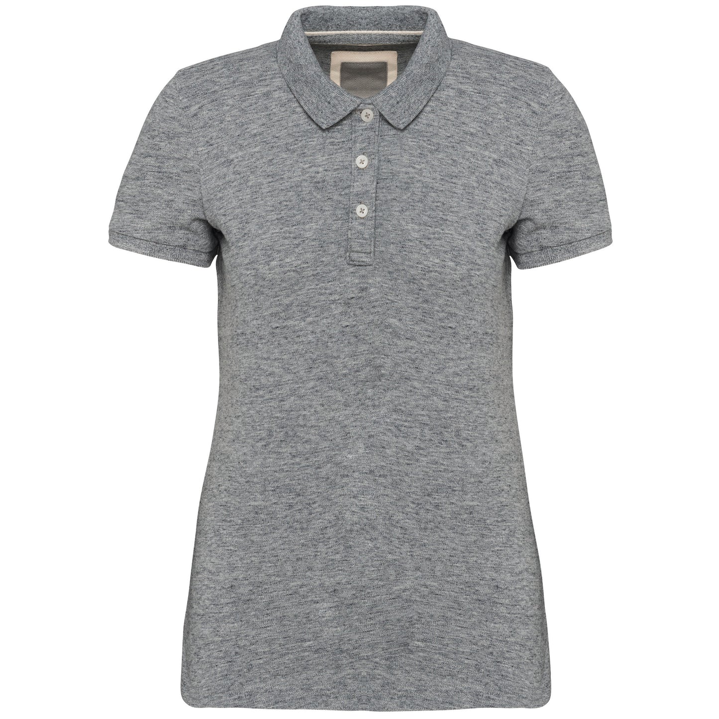Vintage damespolo met korte mouwen