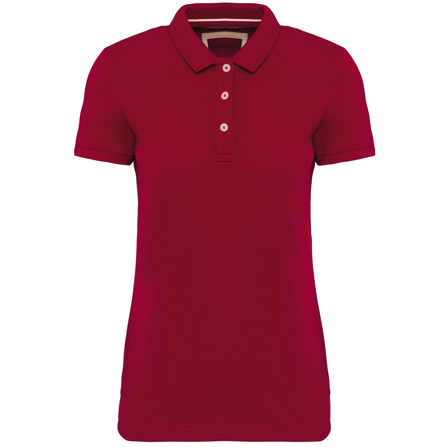 Vintage damespolo met korte mouwen