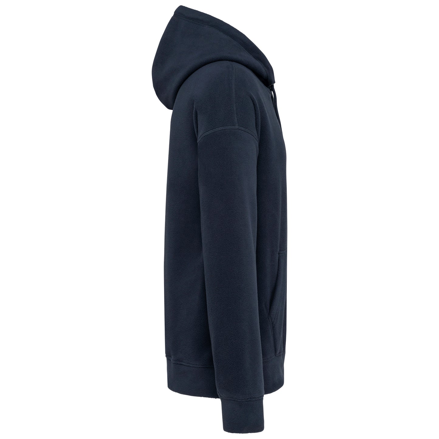 Oversized uniseks sweater met capuchon in gerecycleerd fleece