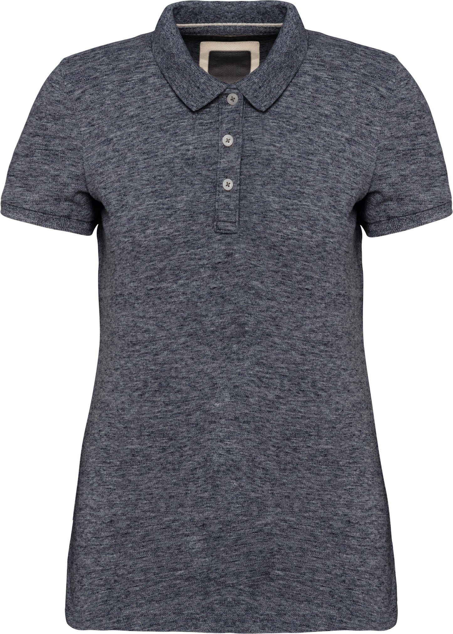 Vintage damespolo met korte mouwen