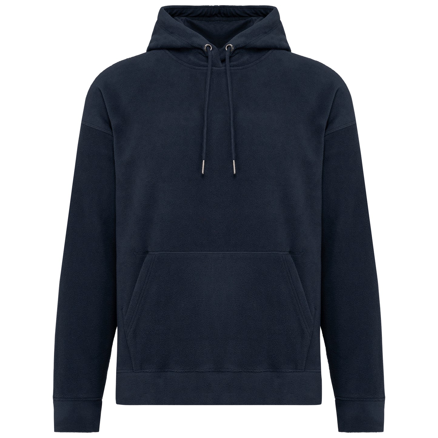 Oversized uniseks sweater met capuchon in gerecycleerd fleece