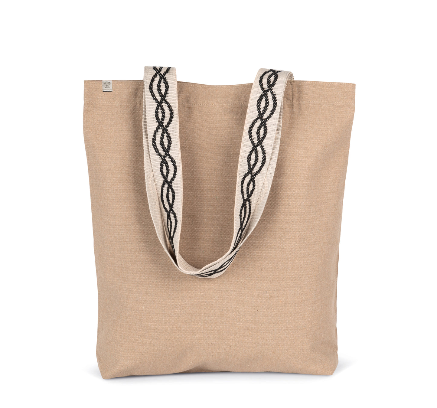 Gerecyclede shopper met platte bodem