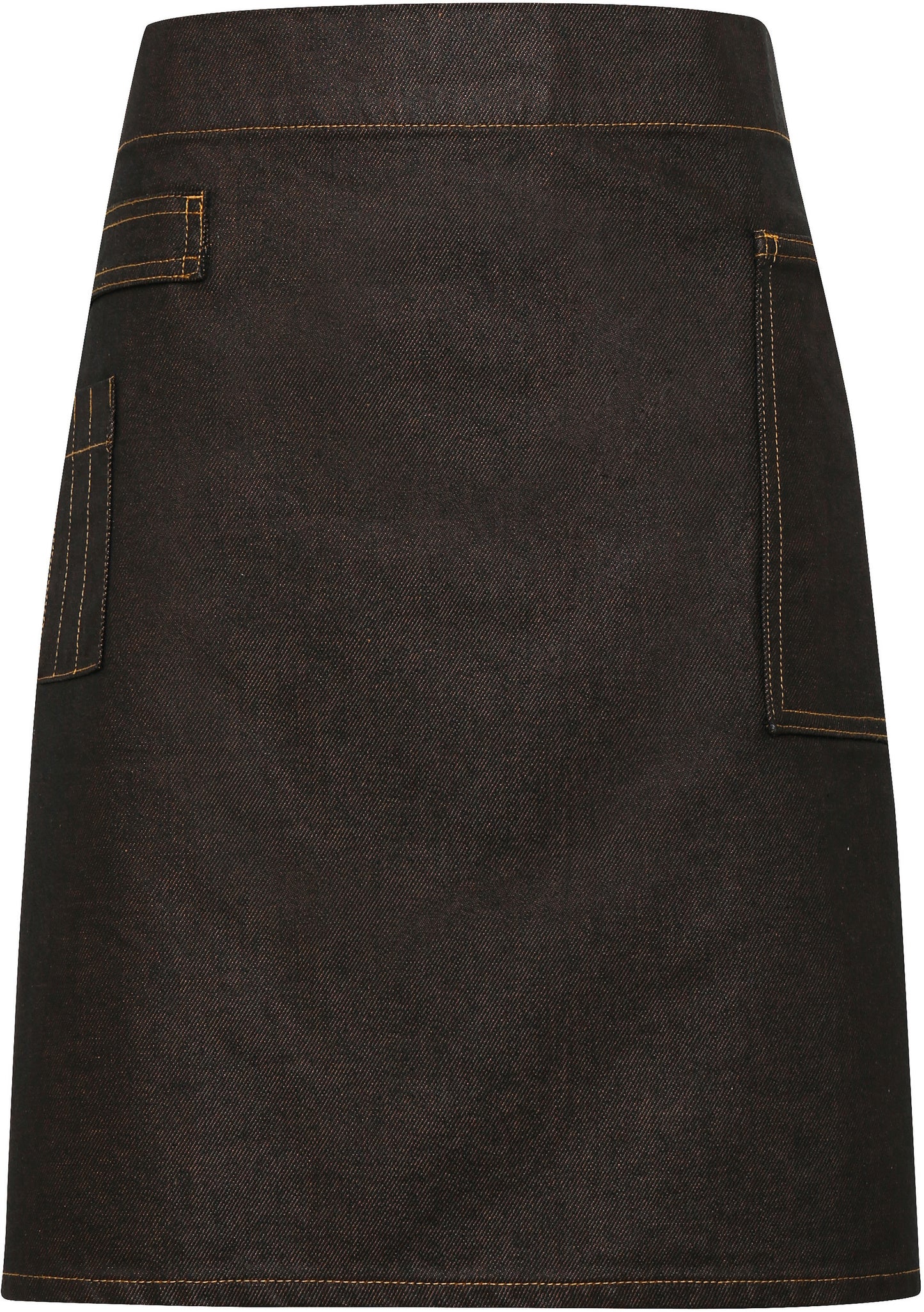 Division - Waxed look denim waist apron
