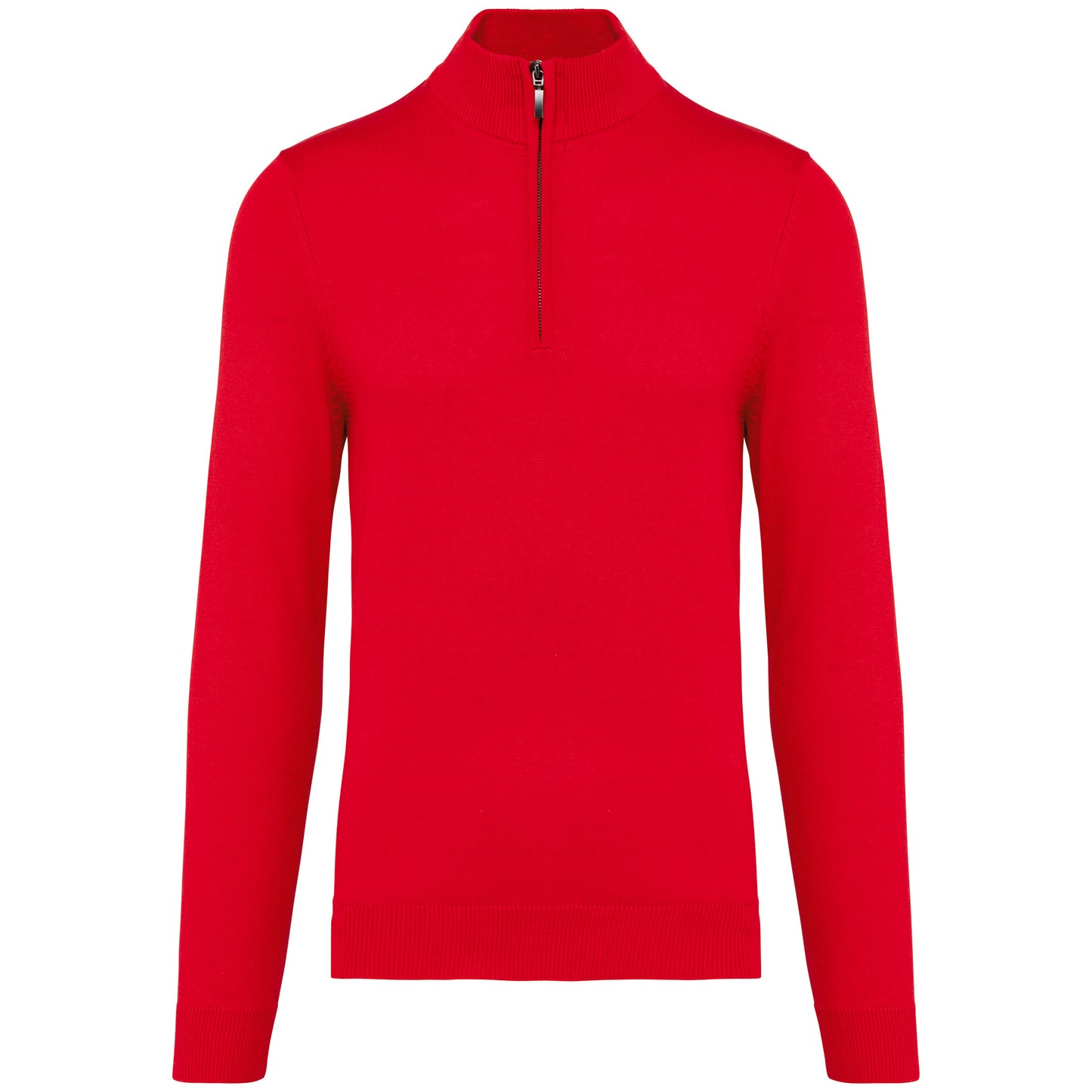 Heren pullover met ritskraag