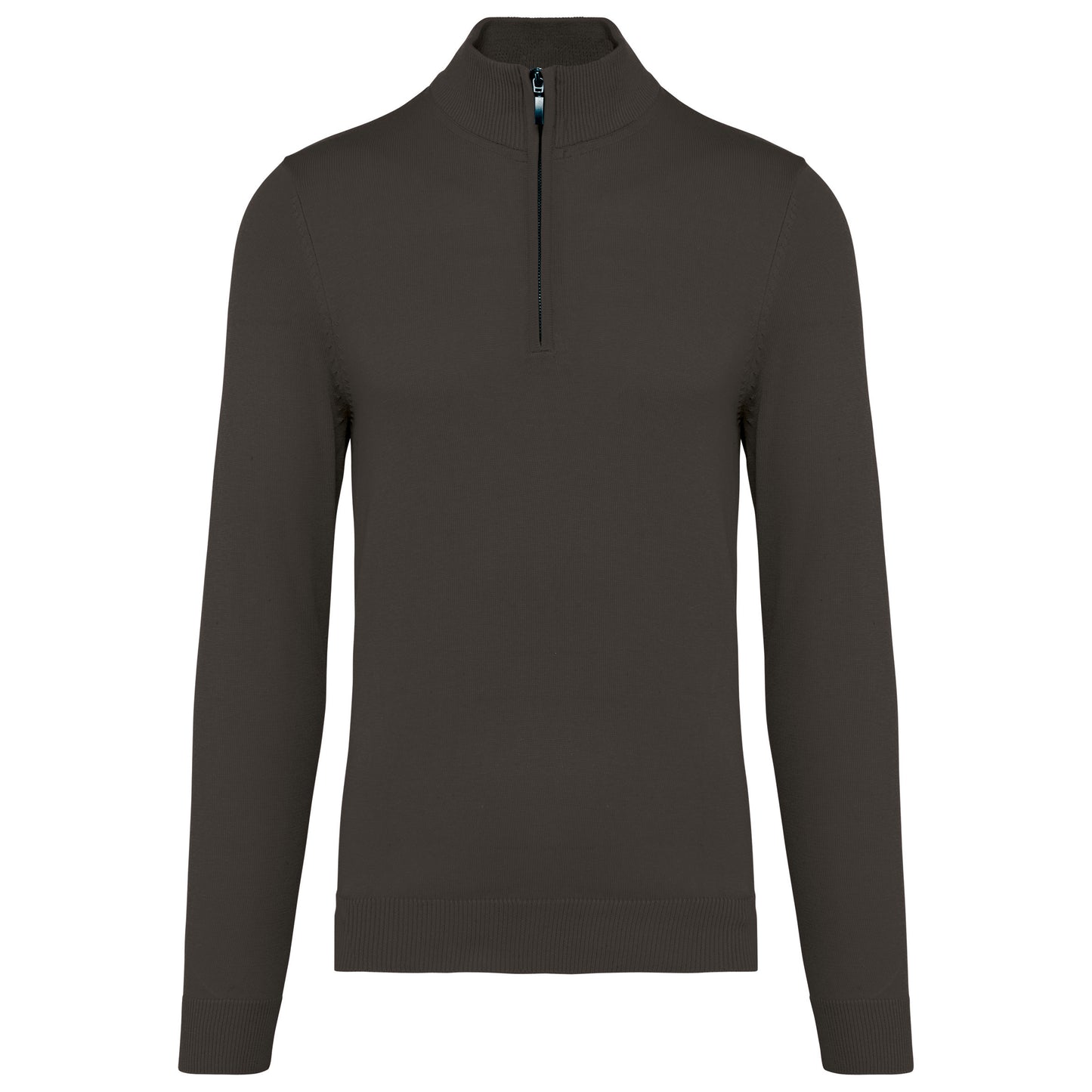 Heren pullover met ritskraag