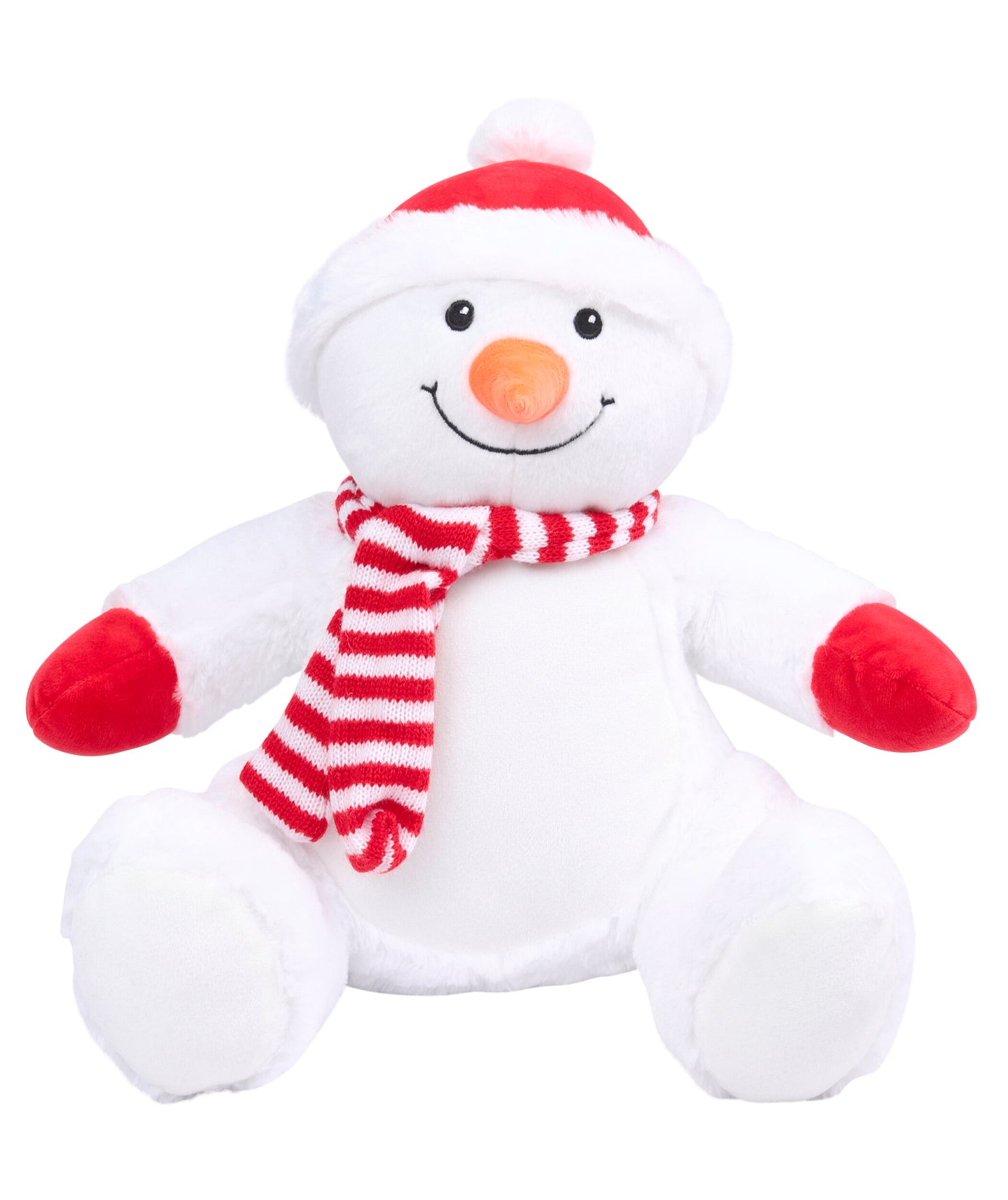 Knuffel met rits sneeuwman
