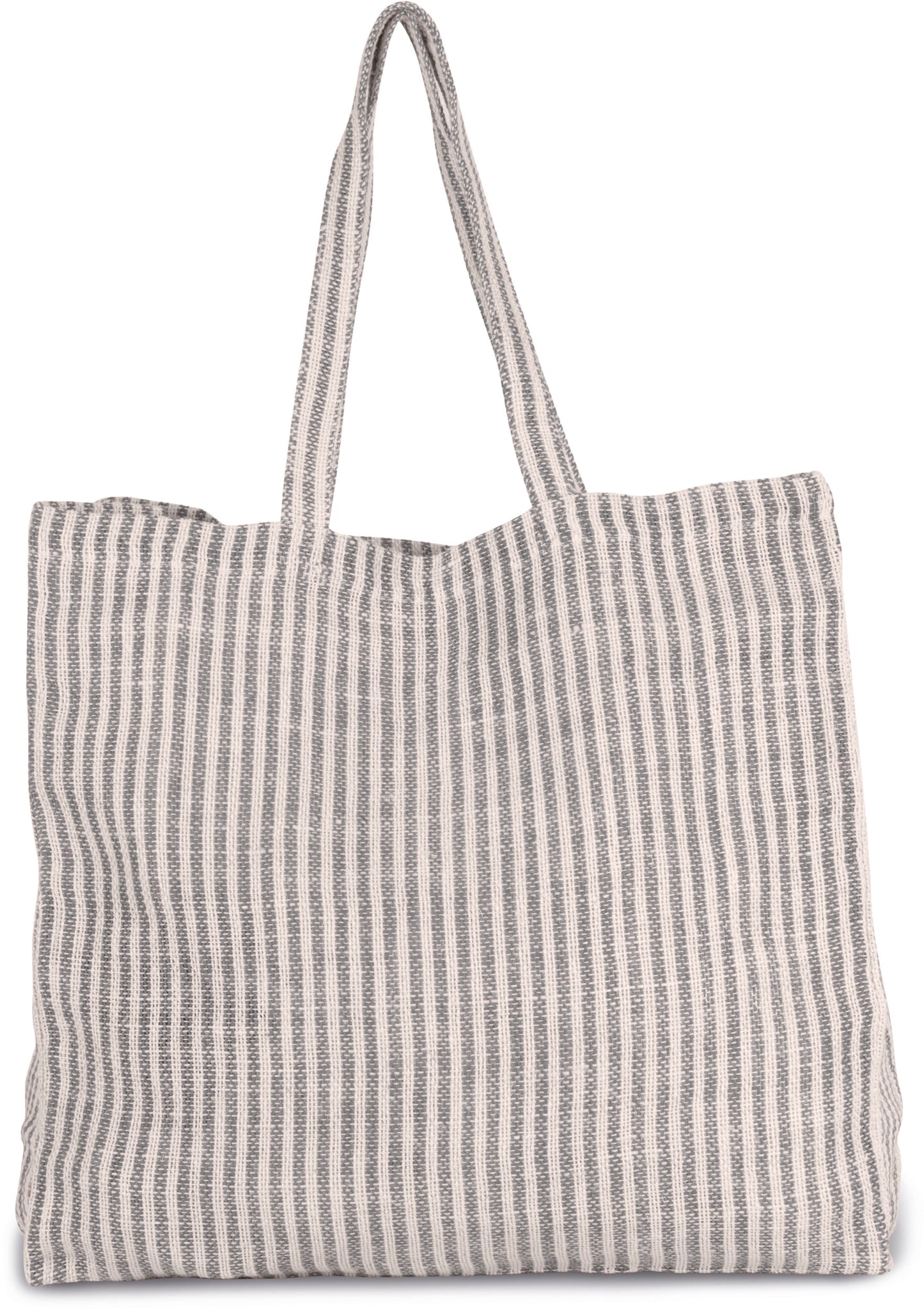 Gestreepte shopper van juco