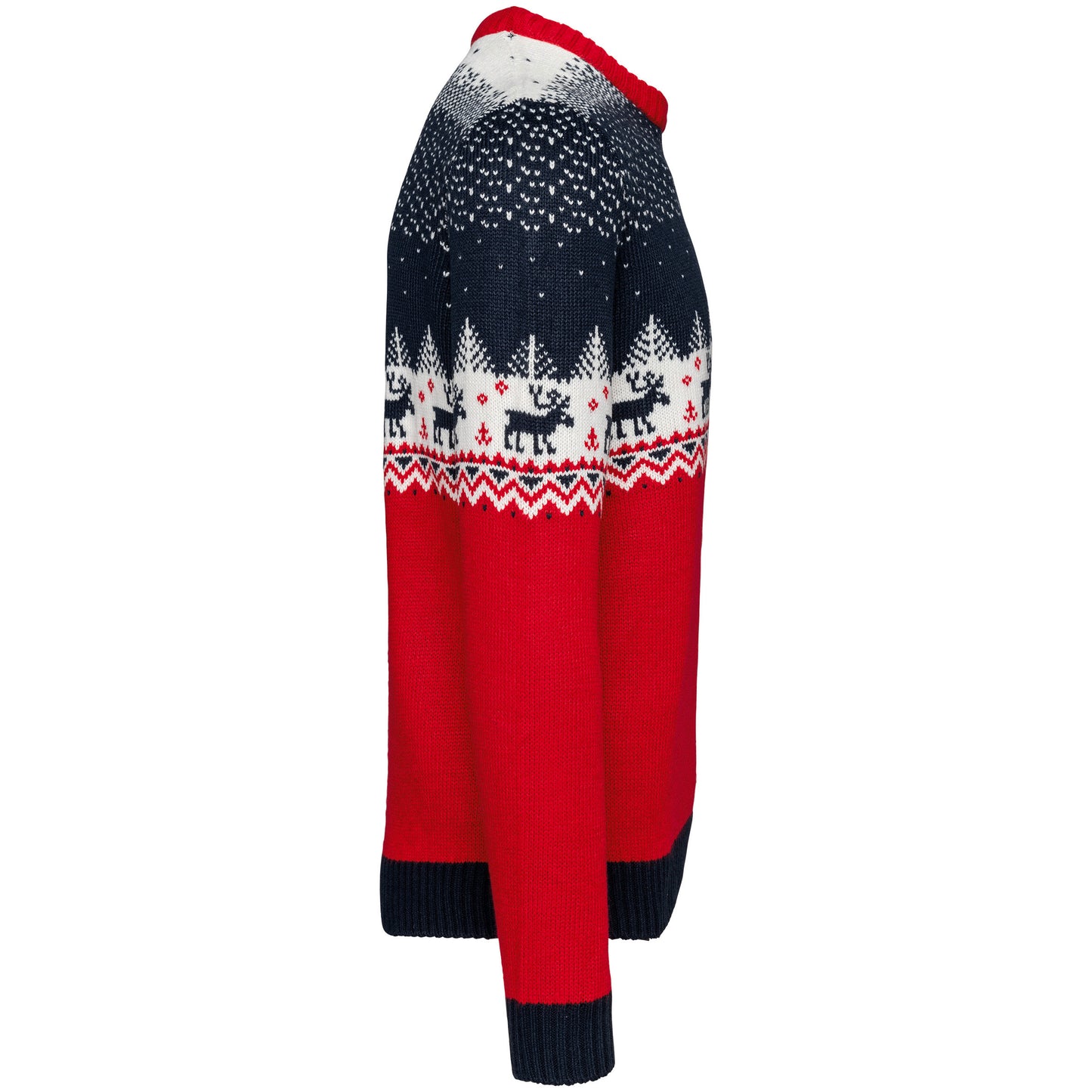 Kersttrui met ronde hals uniseks