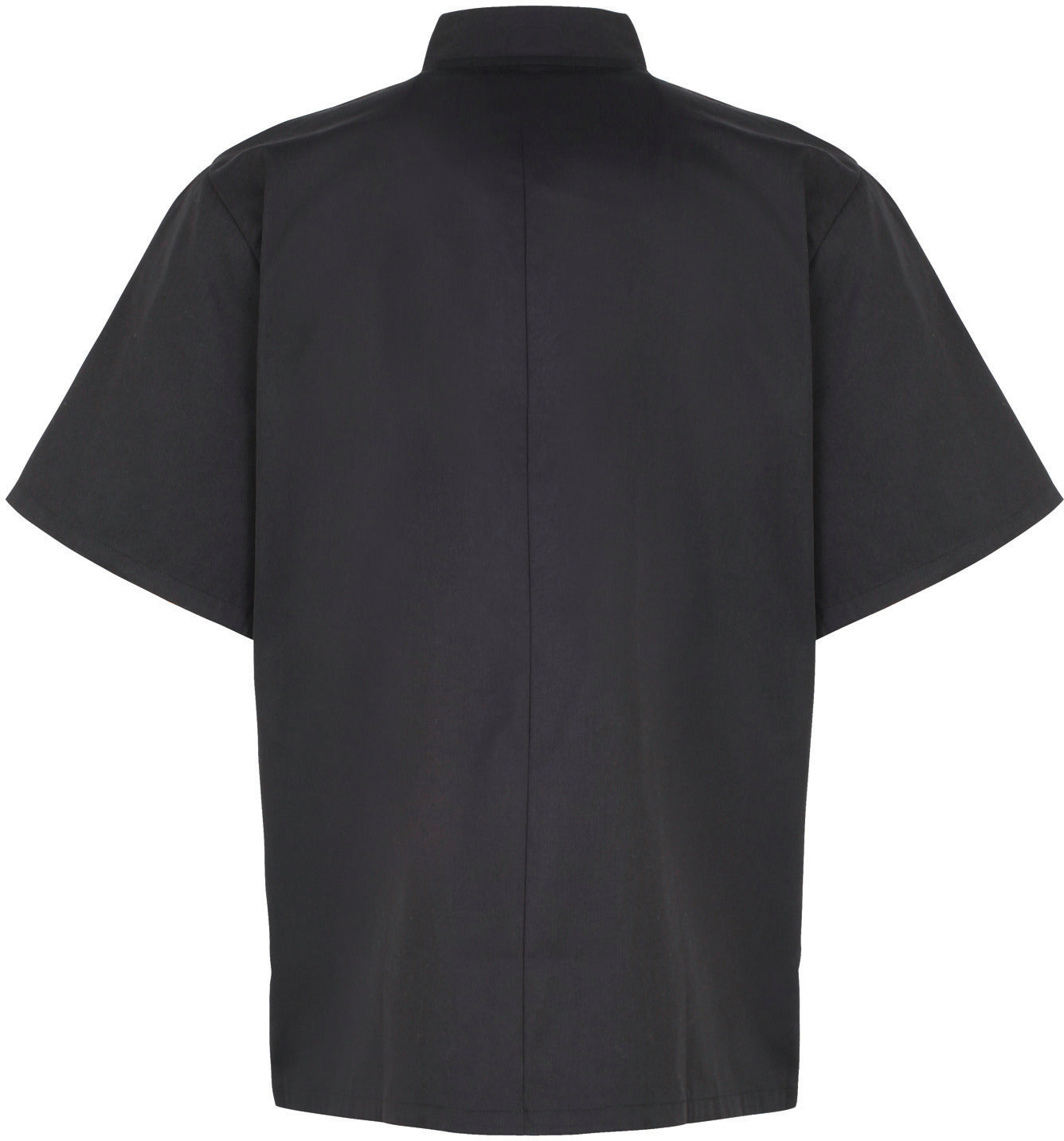 Studded Front Short Sleeve Chef's Jacket