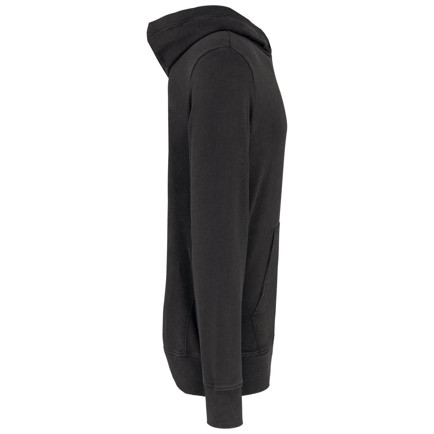 Sweater met capuchon van french terry