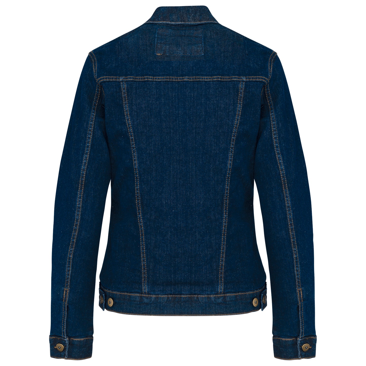 Ongevoerde damesjas van denim