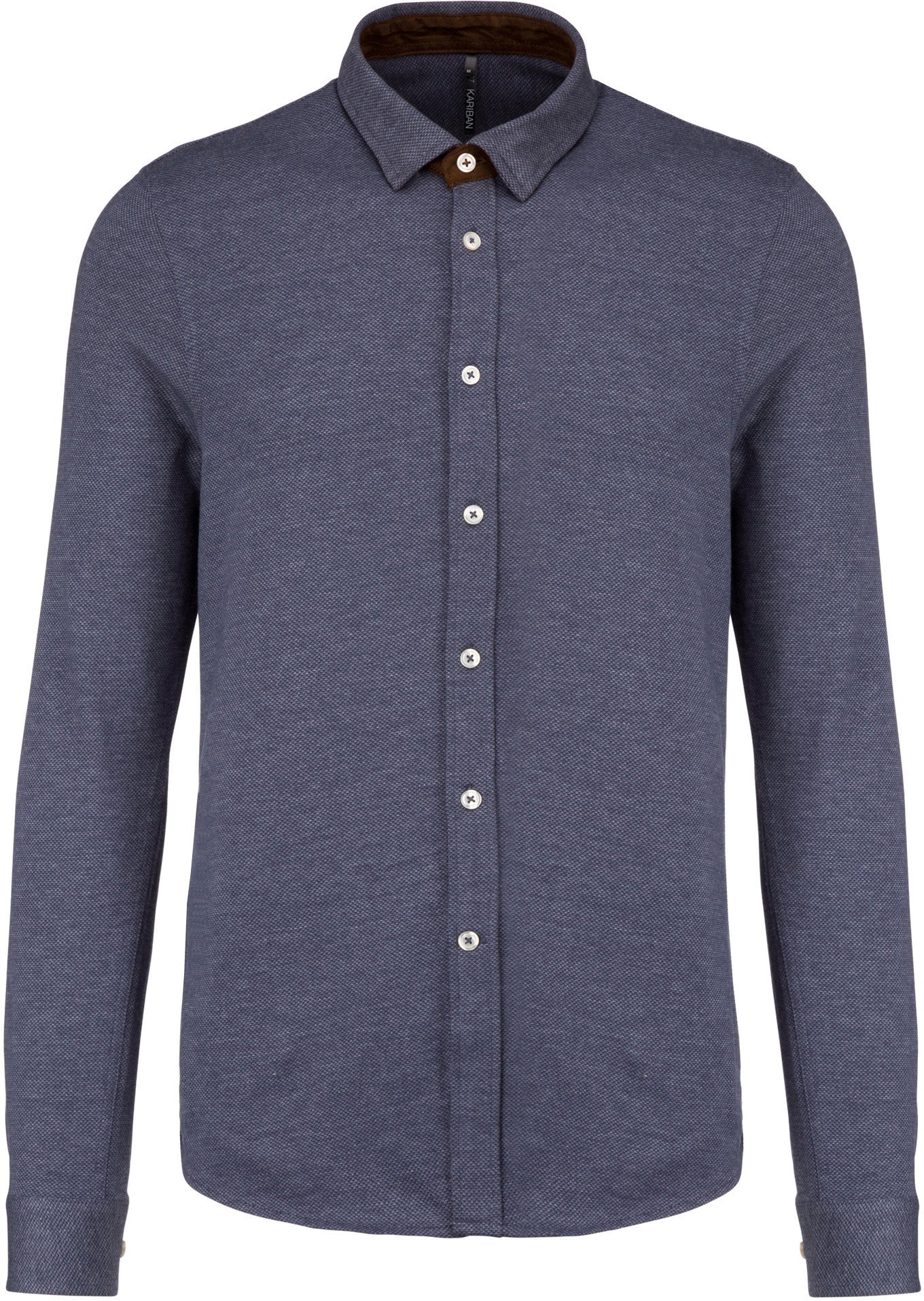 Jacquard overhemd lange mouwen