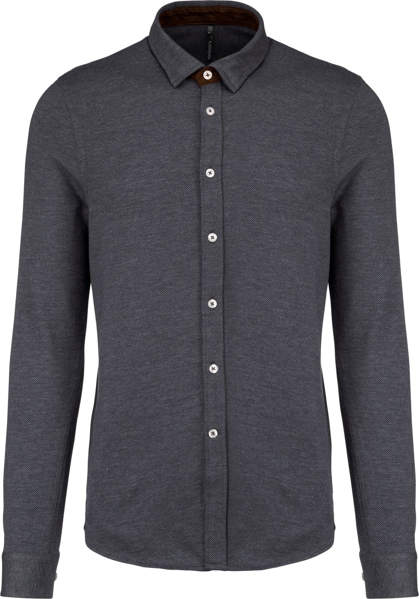Jacquard overhemd lange mouwen