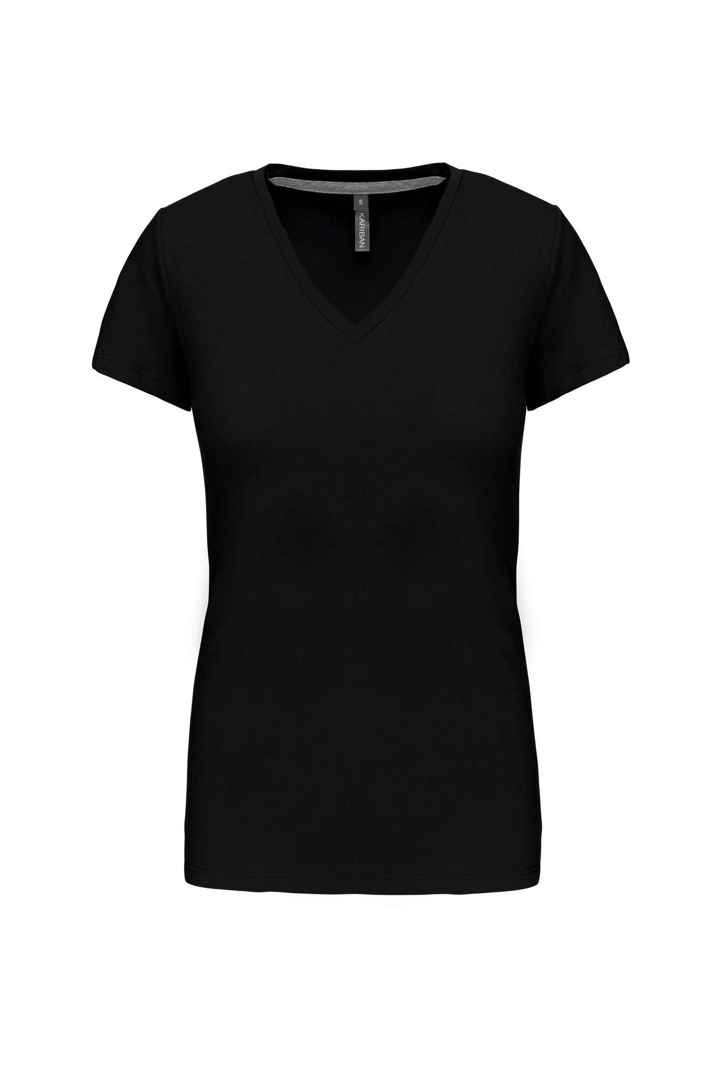 Dames T-shirt V-hals Korte Mouwen