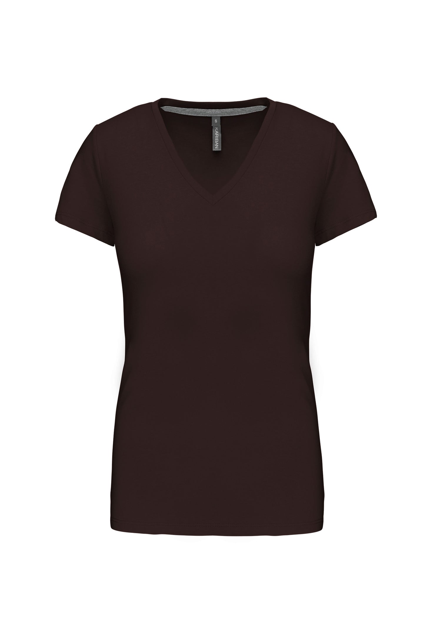 Dames T-shirt V-hals Korte Mouwen