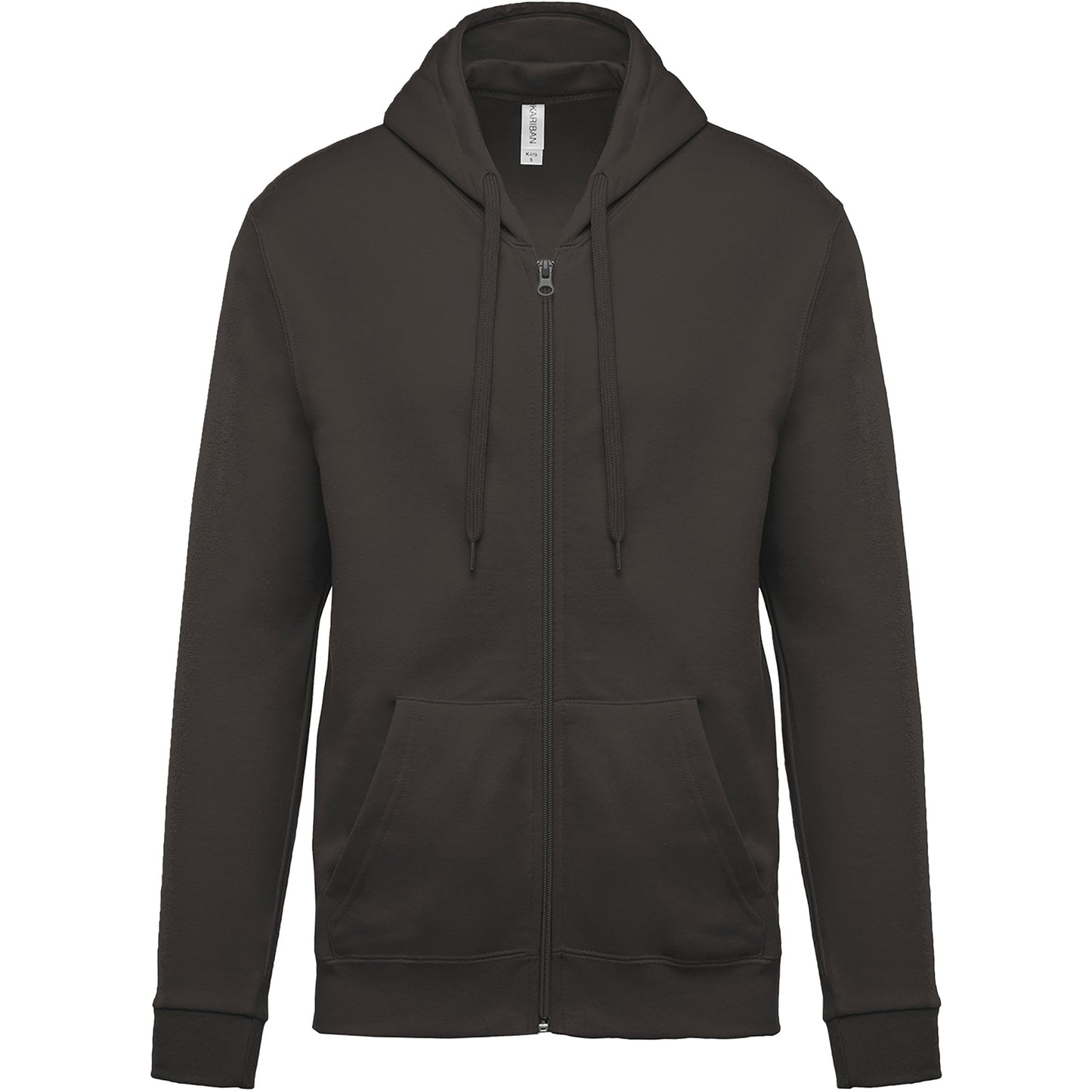 Sweater met rits en capuchon