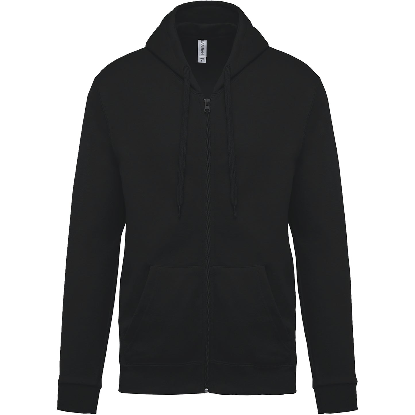 Sweater met rits en capuchon