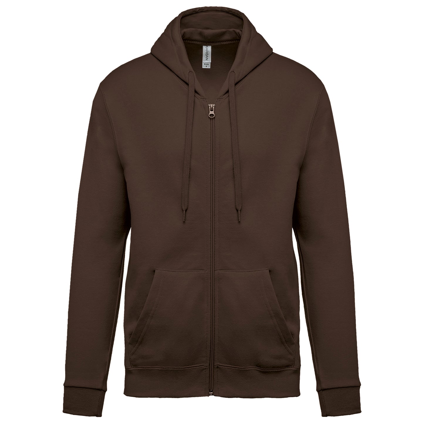 Sweater met rits en capuchon