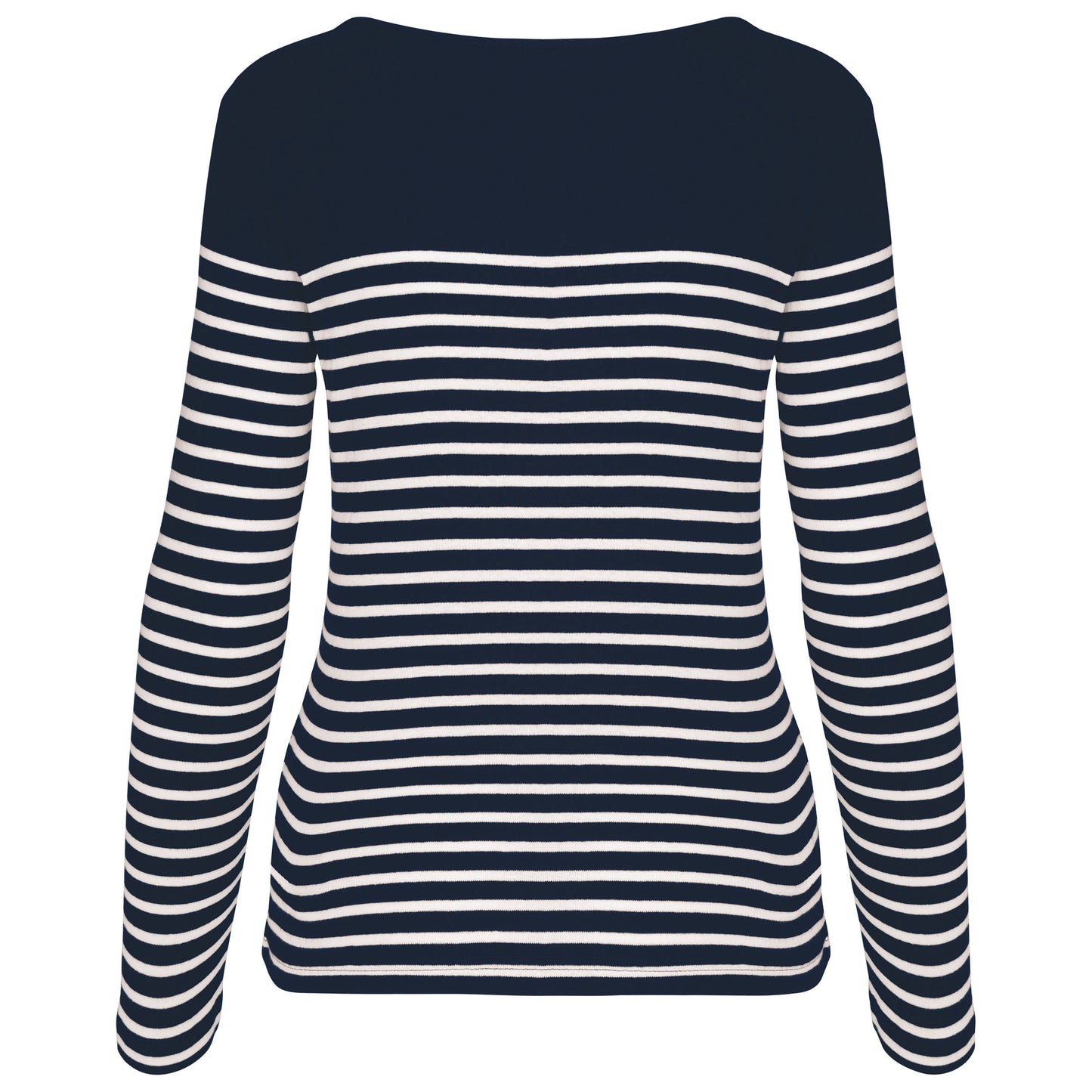 Gestreept dames-t-shirt lange mouwen