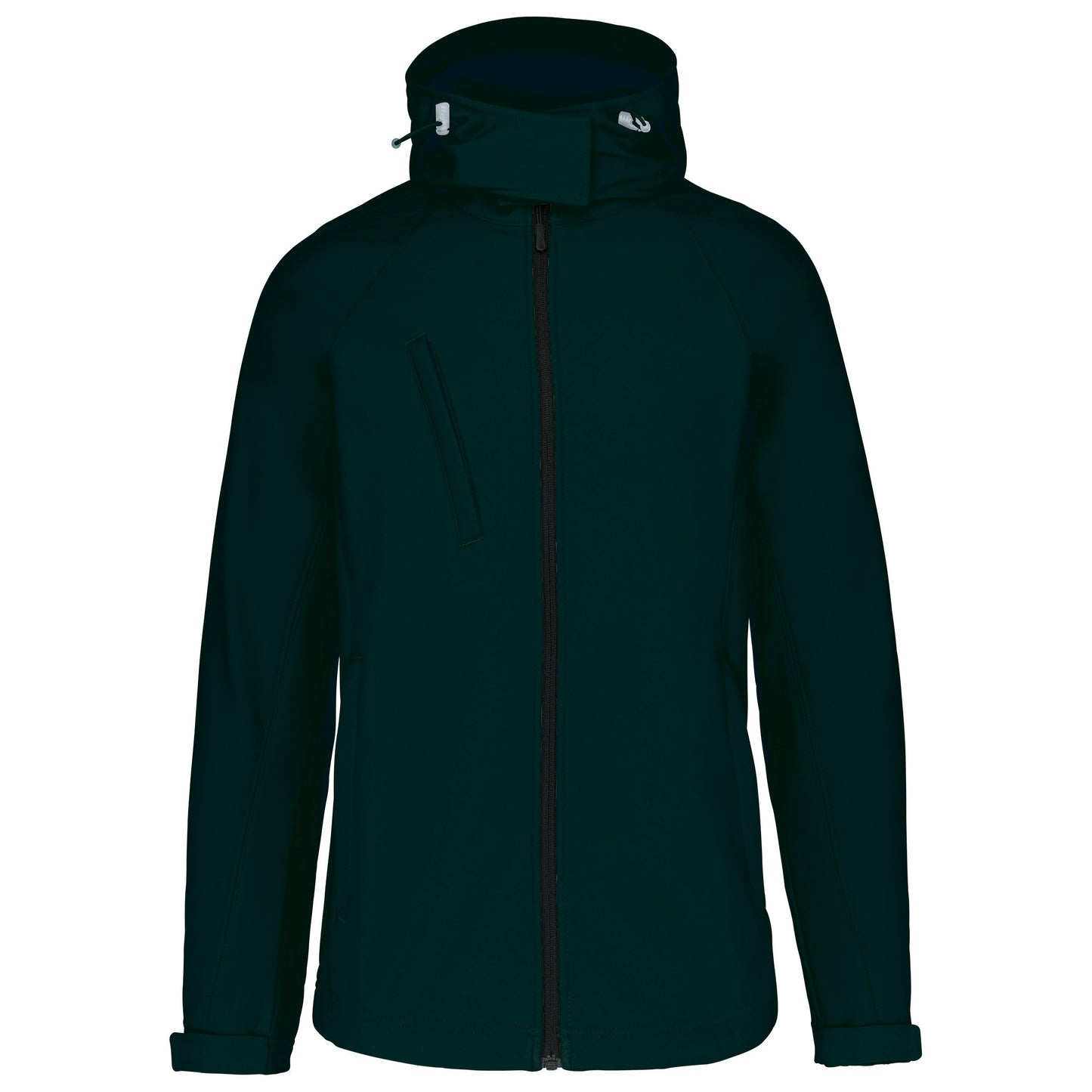 Dames softshell jas met afneembare capuchon