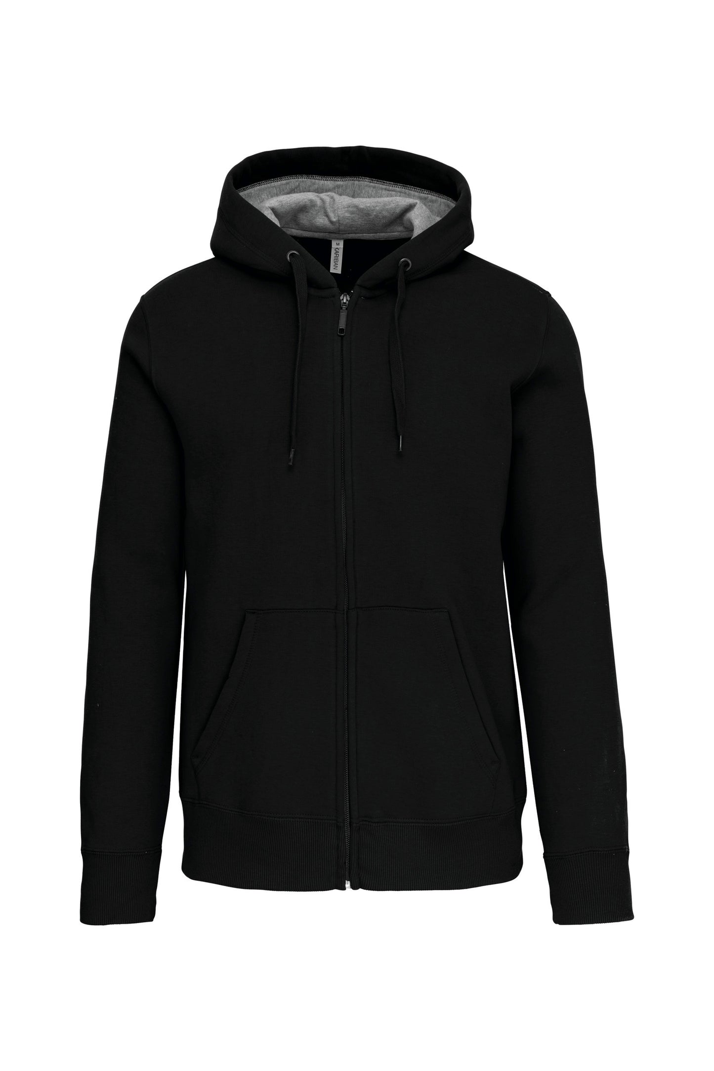 Hooded sweater met rits