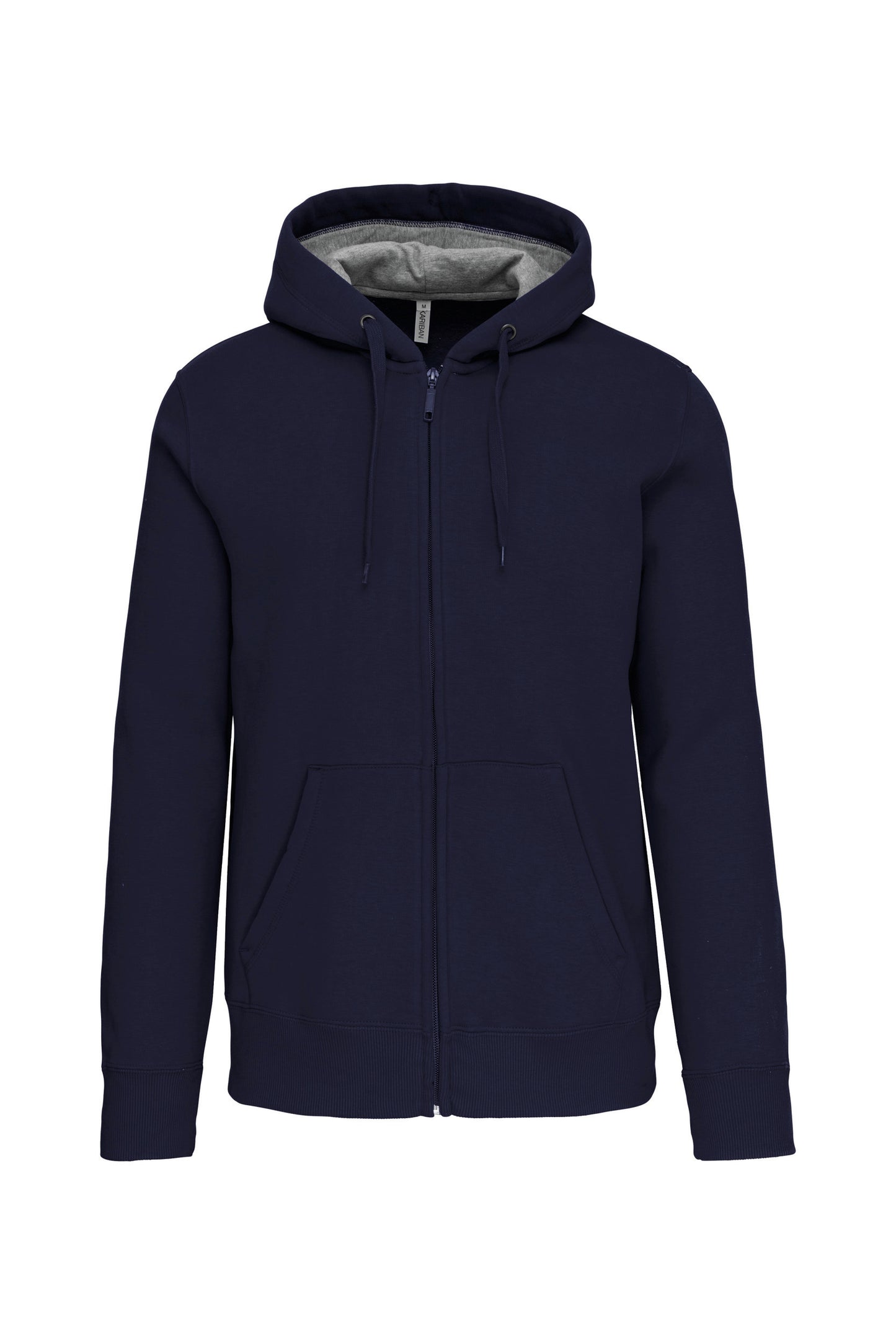 Hooded sweater met rits