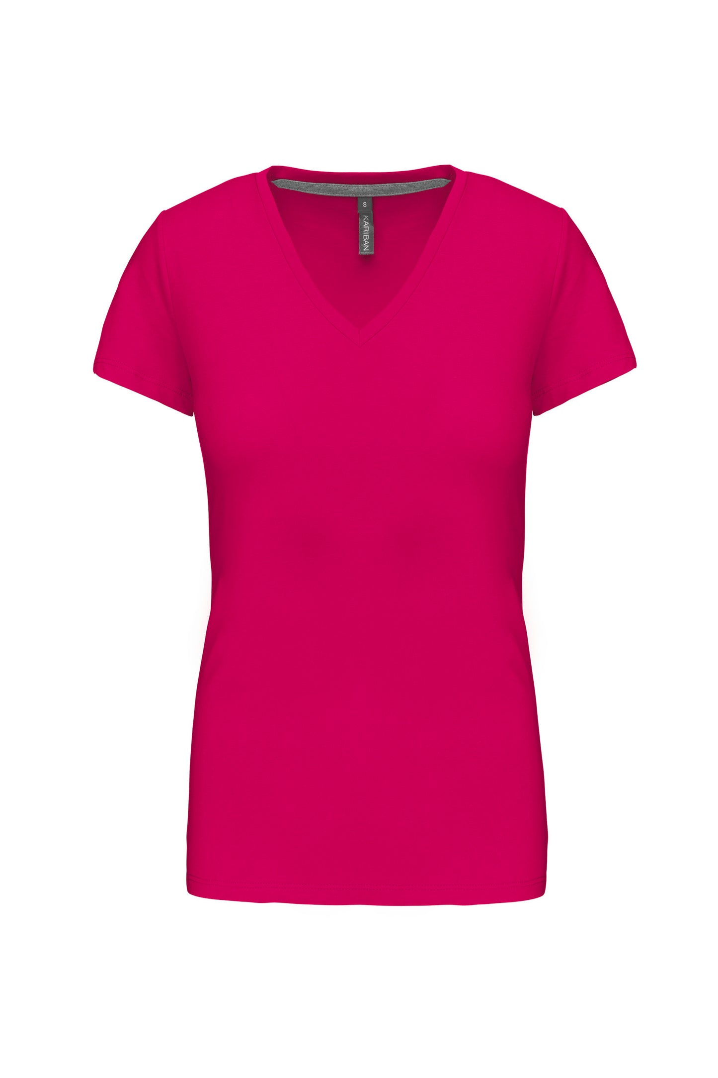 Dames T-shirt V-hals Korte Mouwen