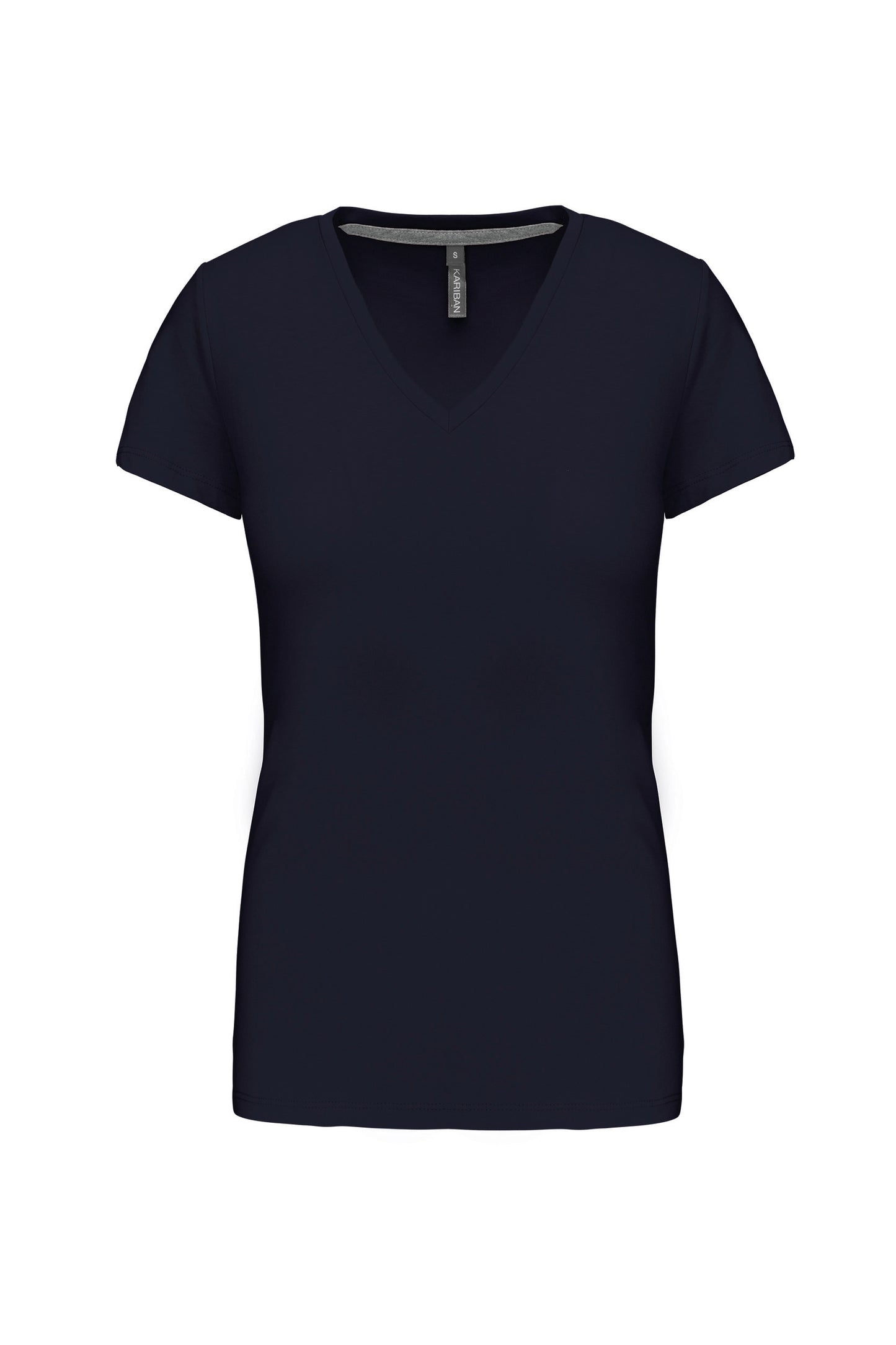 Dames T-shirt V-hals Korte Mouwen