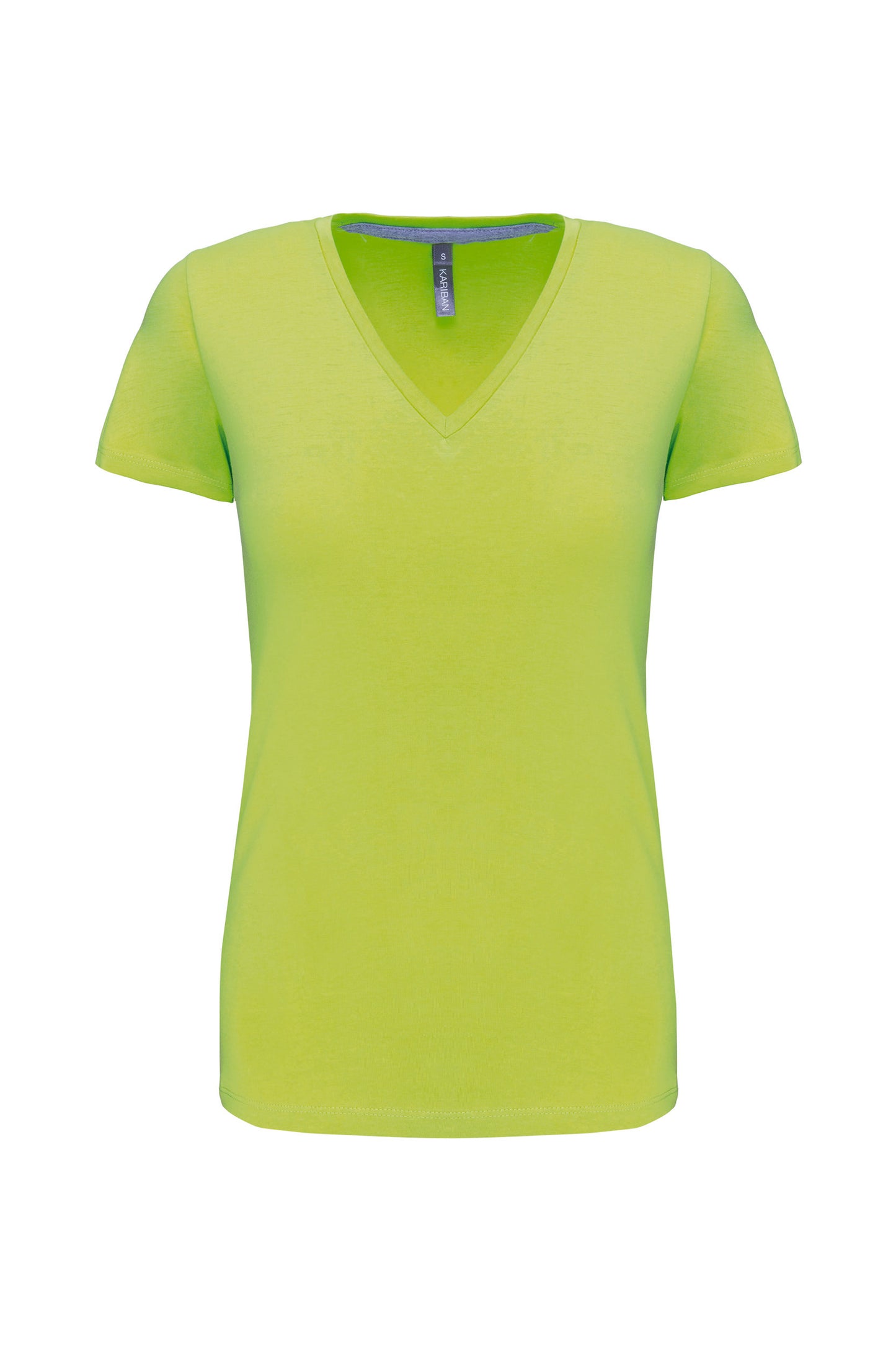 Dames T-shirt V-hals Korte Mouwen