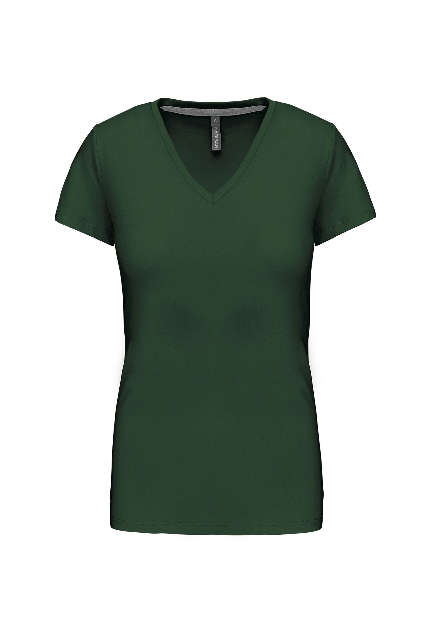 Dames T-shirt V-hals Korte Mouwen