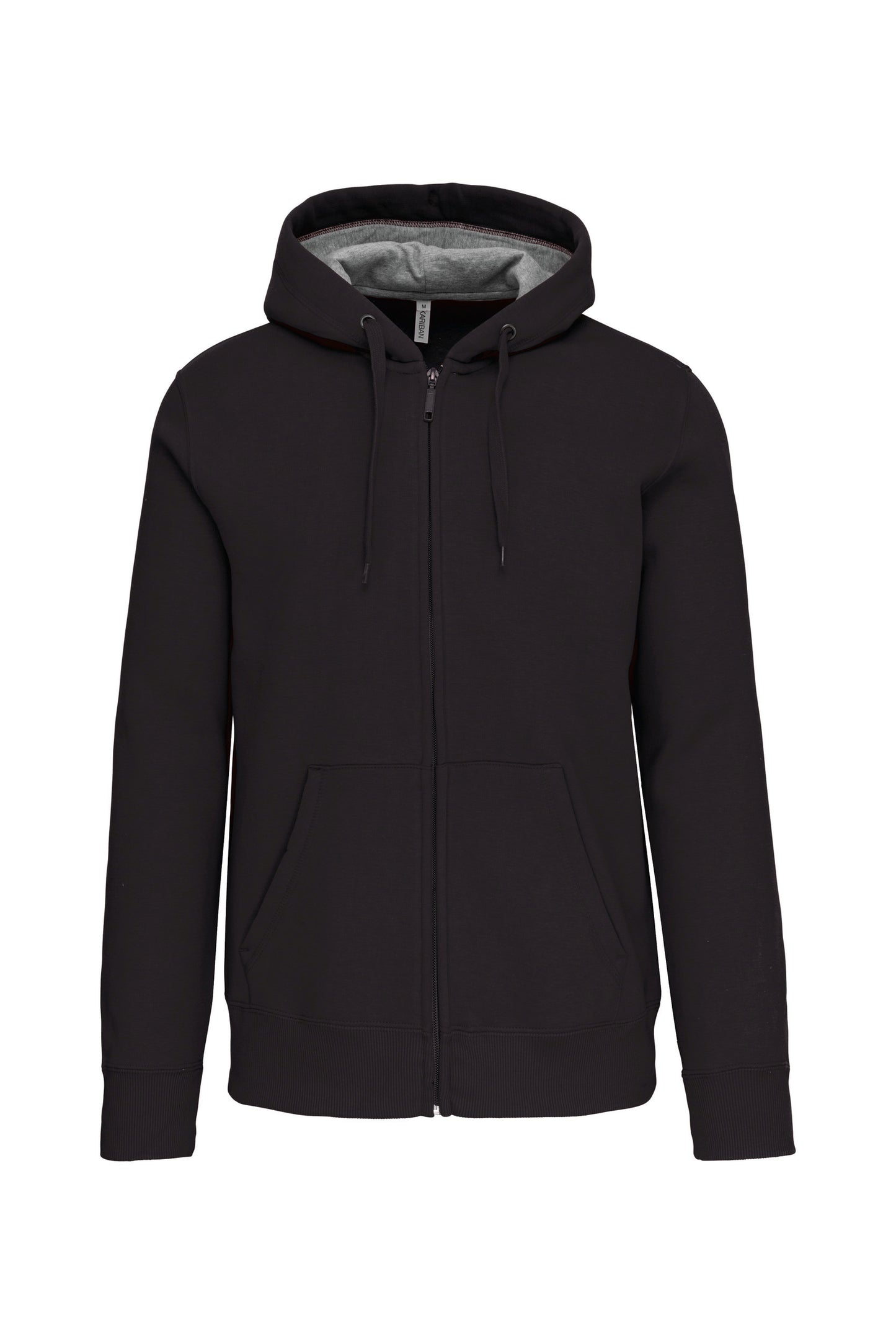 Hooded sweater met rits