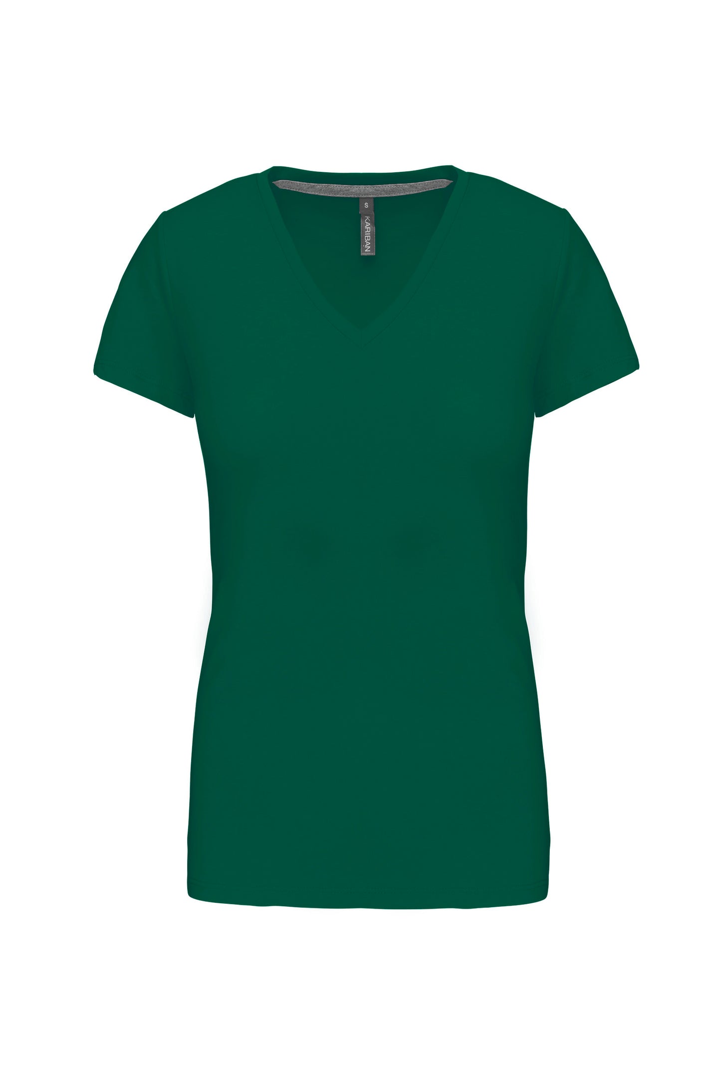 Dames T-shirt V-hals Korte Mouwen