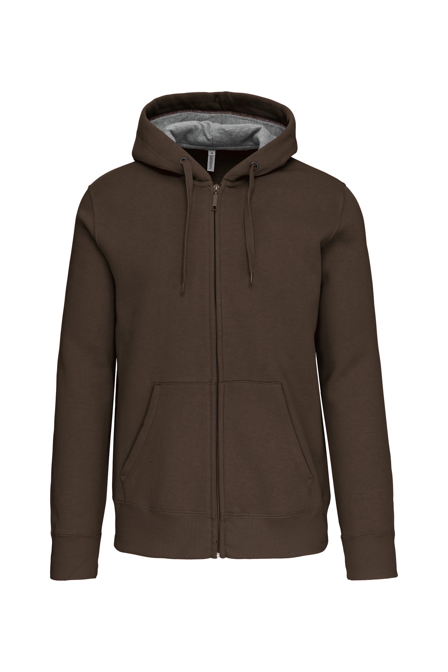 Hooded sweater met rits