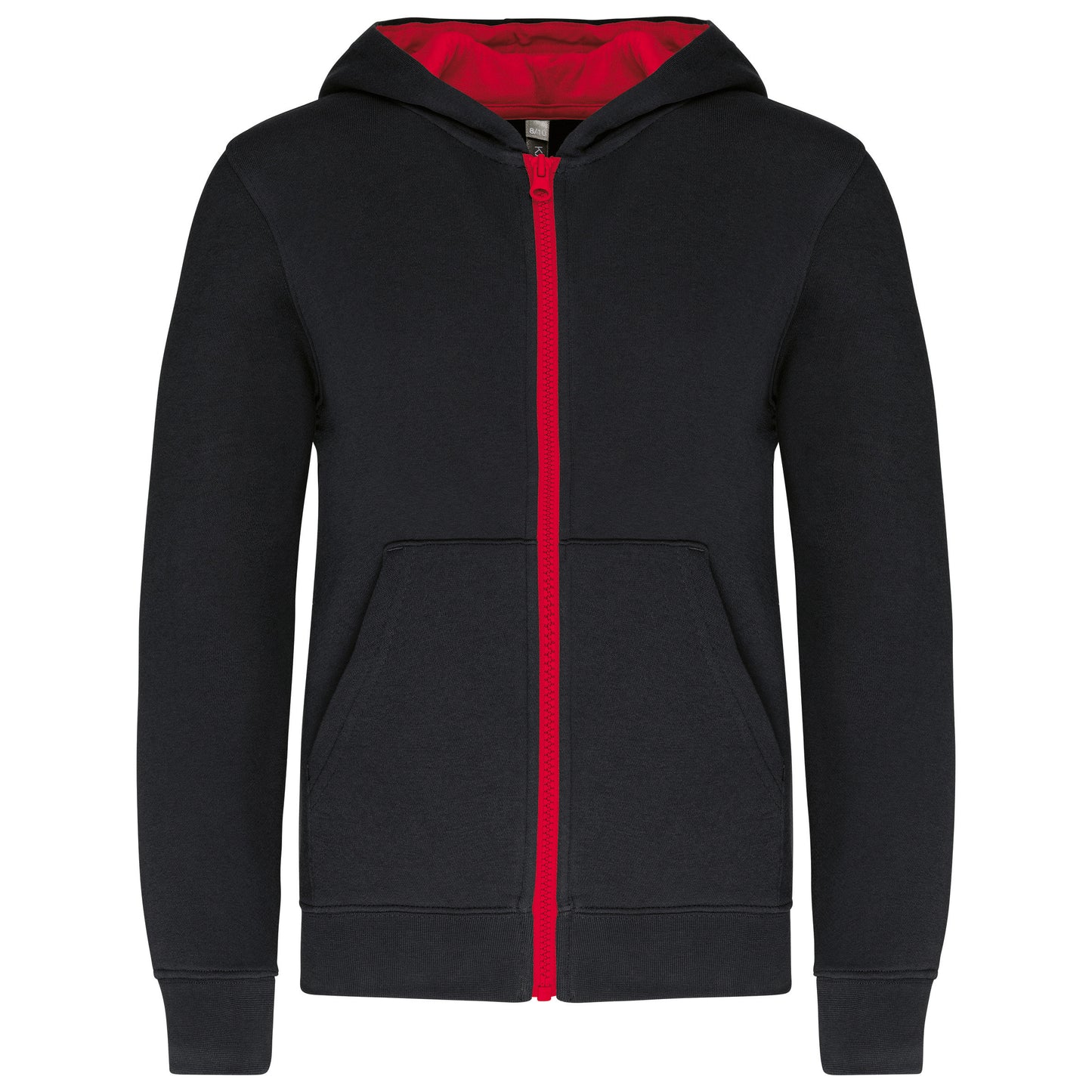 Kindersweater met rits en capuchon