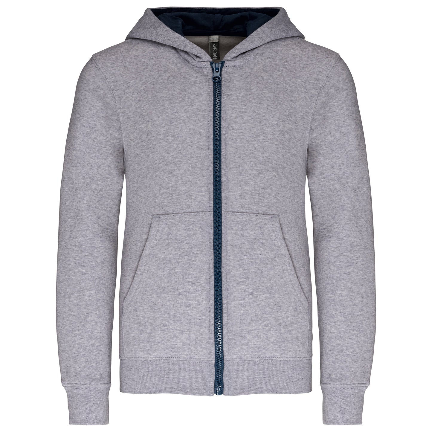 Kindersweater met rits en capuchon