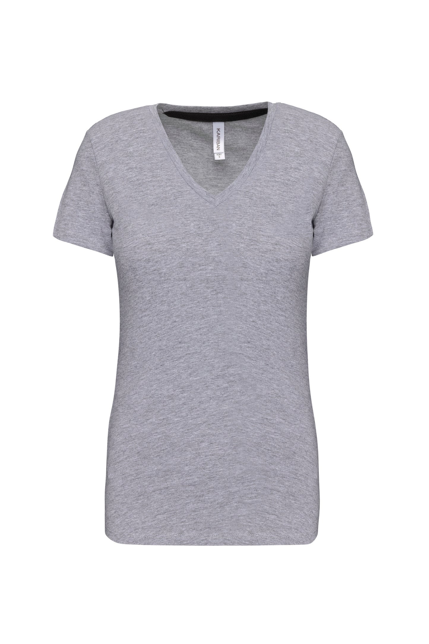 Dames T-shirt V-hals Korte Mouwen