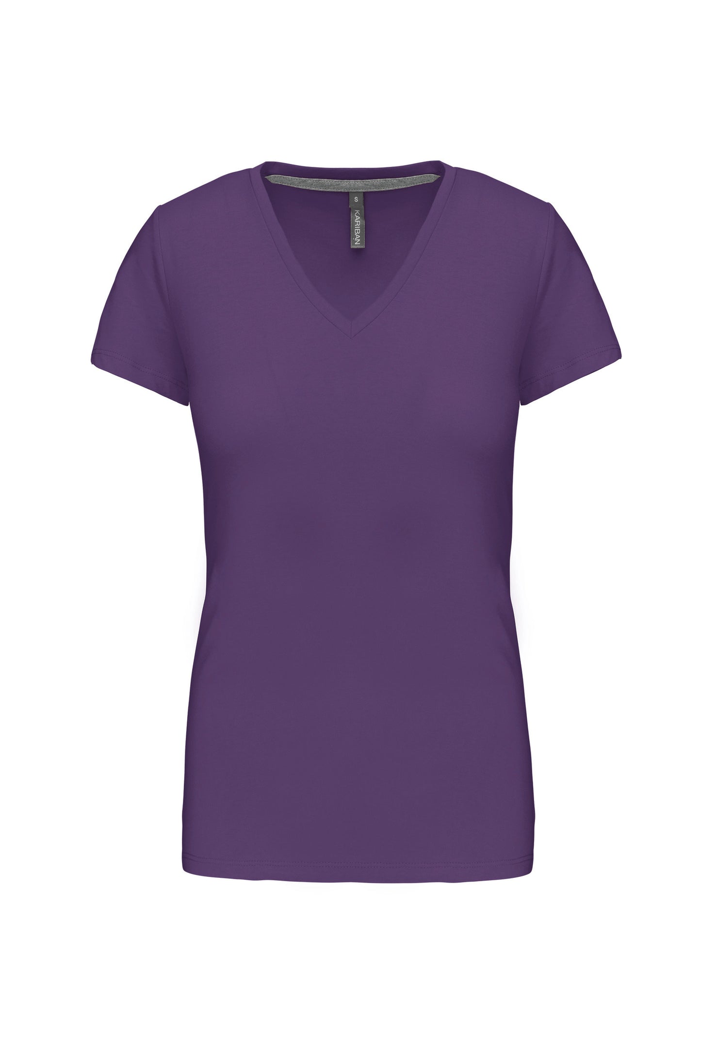 Dames T-shirt V-hals Korte Mouwen