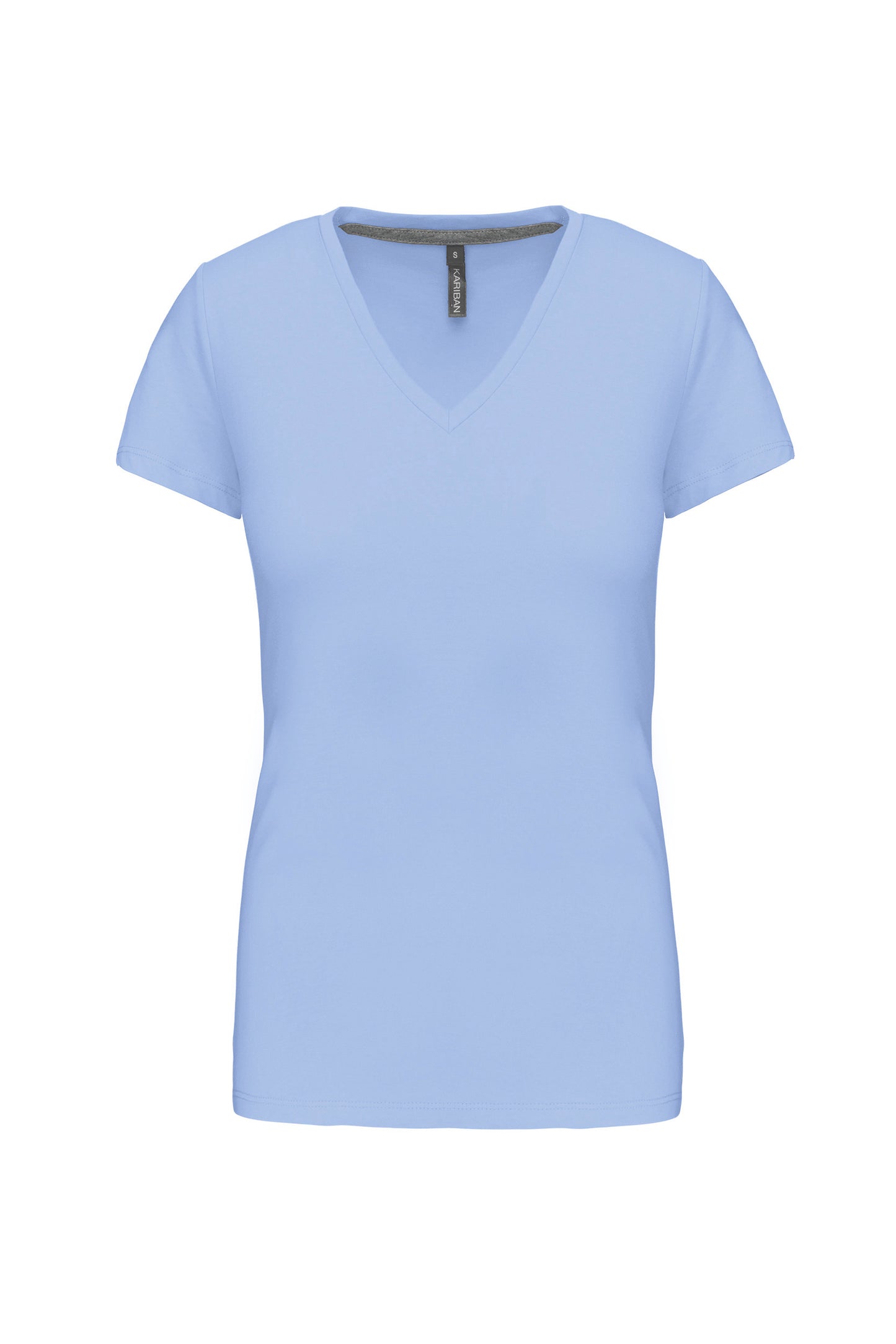 Dames T-shirt V-hals Korte Mouwen