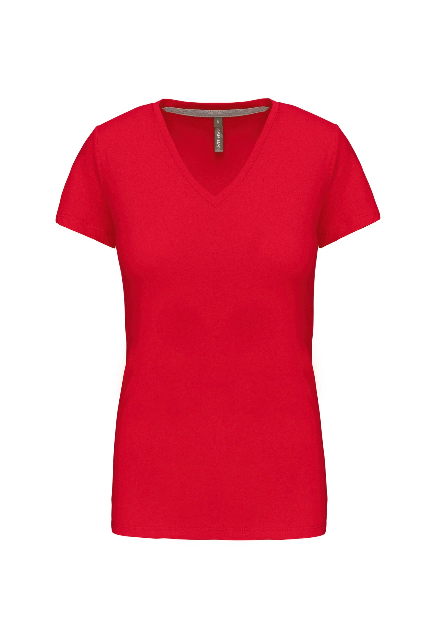 Dames T-shirt V-hals Korte Mouwen