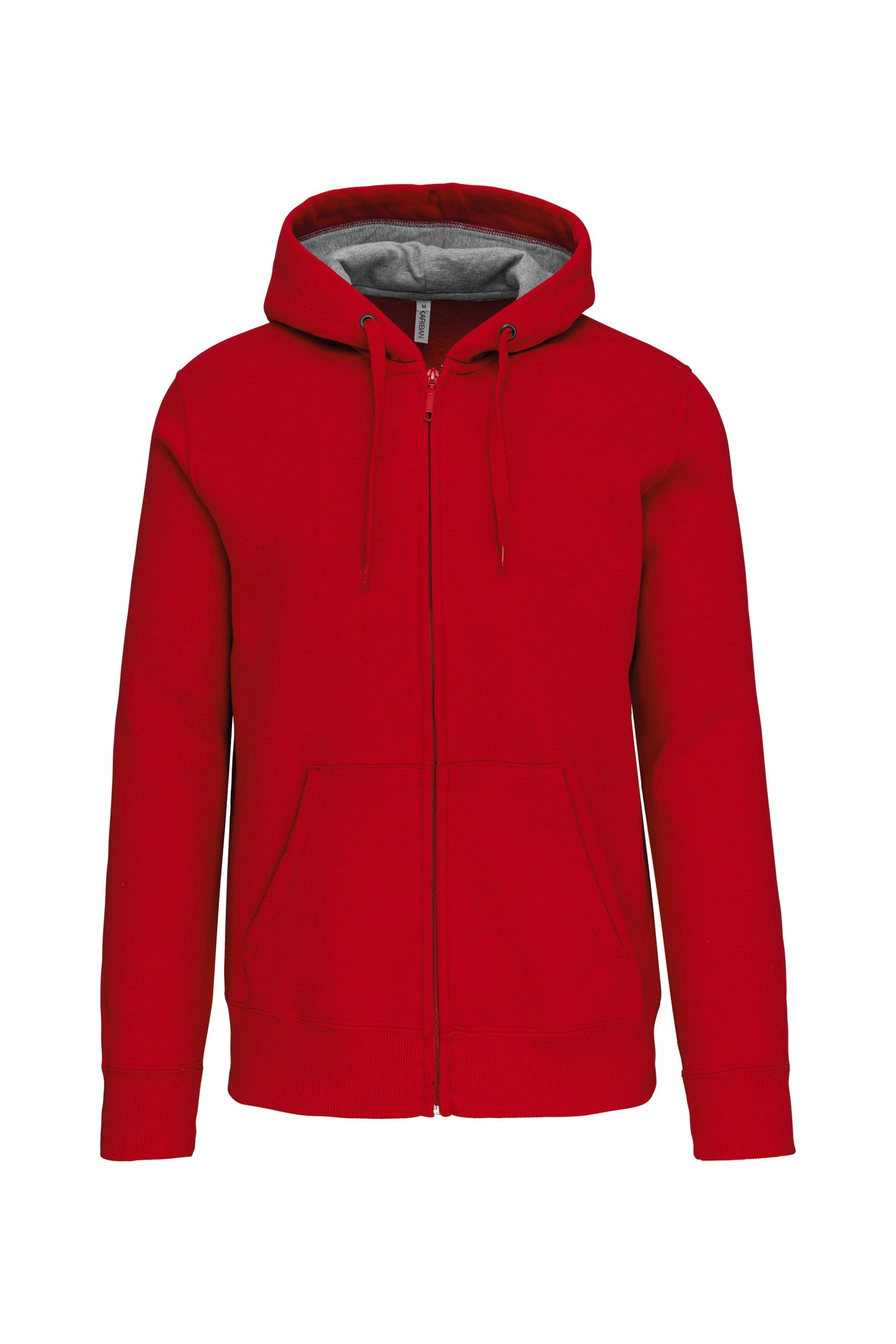 Hooded sweater met rits
