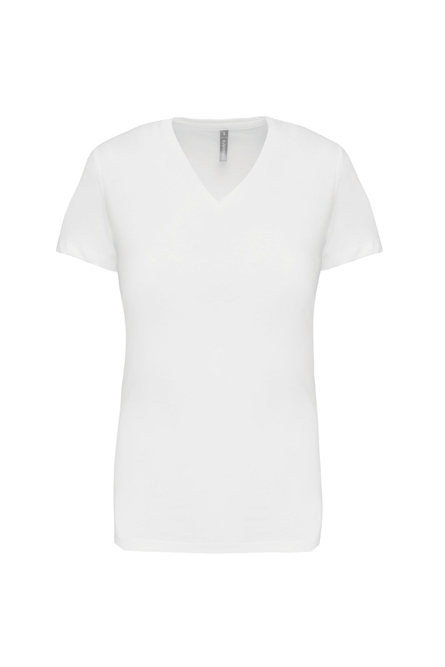 Dames T-shirt V-hals Korte Mouwen