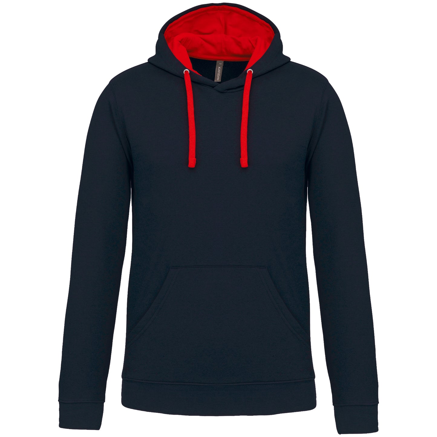 Hooded sweater met gecontrasteerde capuchon