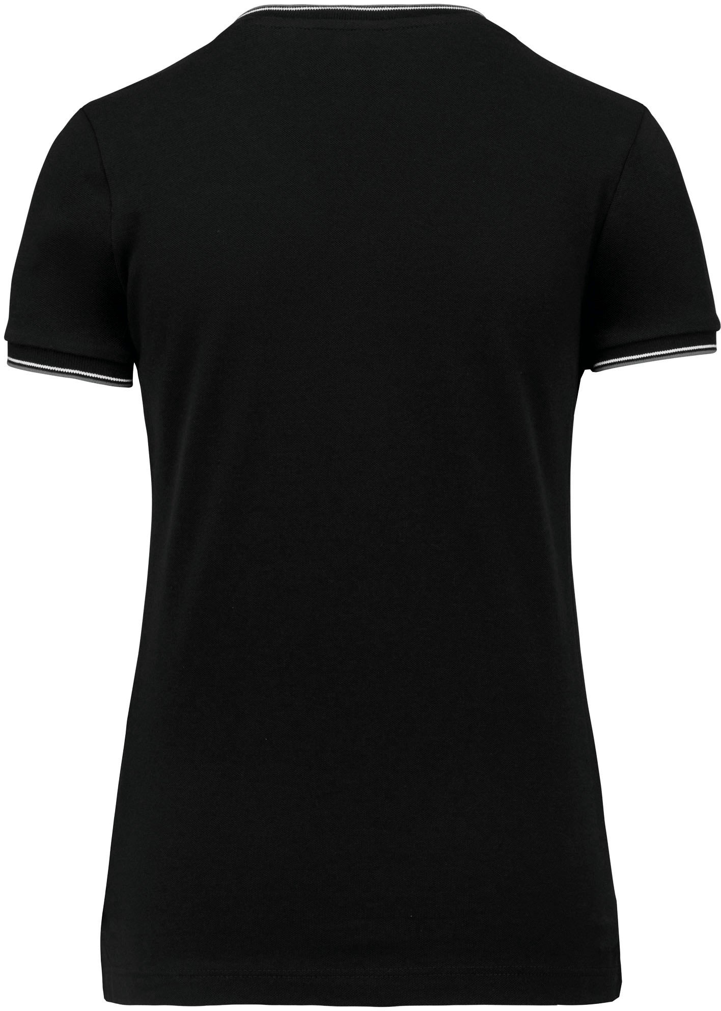 Dames-t-shirt piqué V-hals