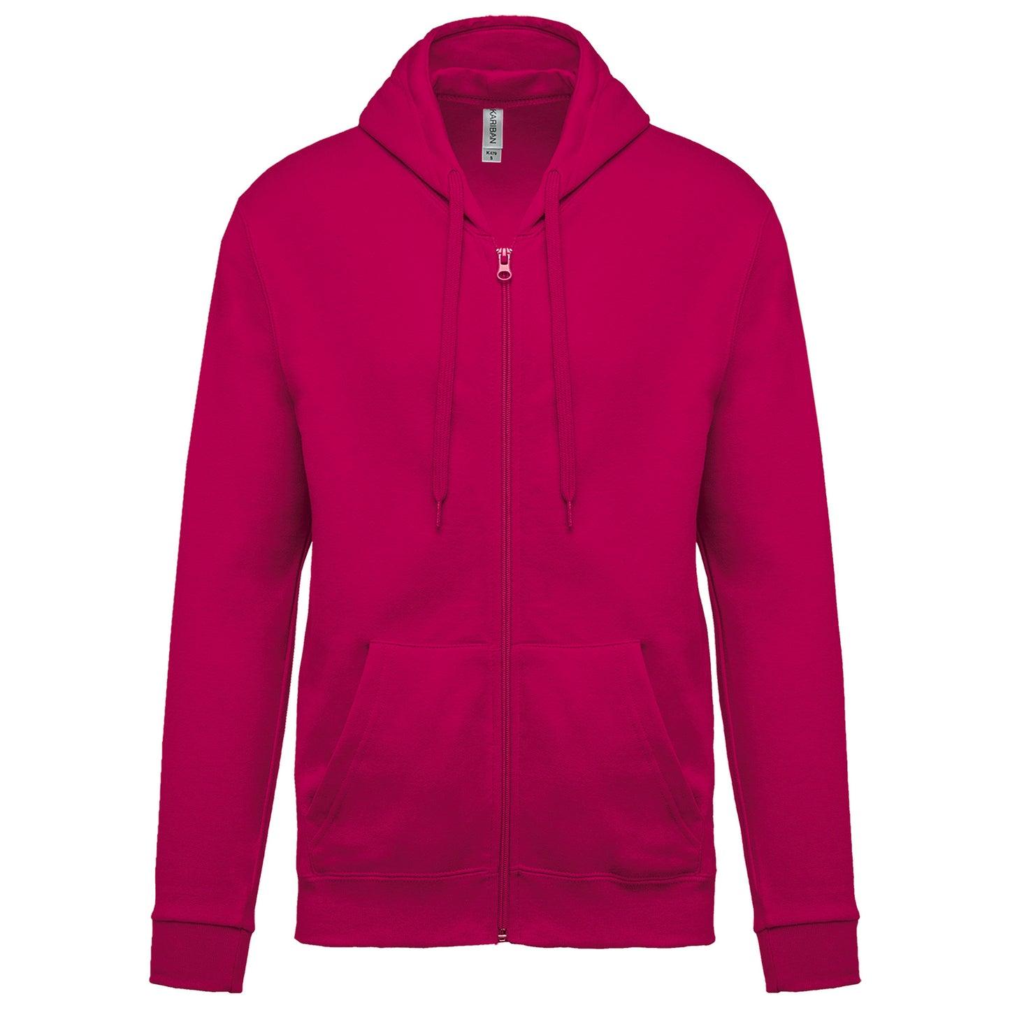 Sweater met rits en capuchon