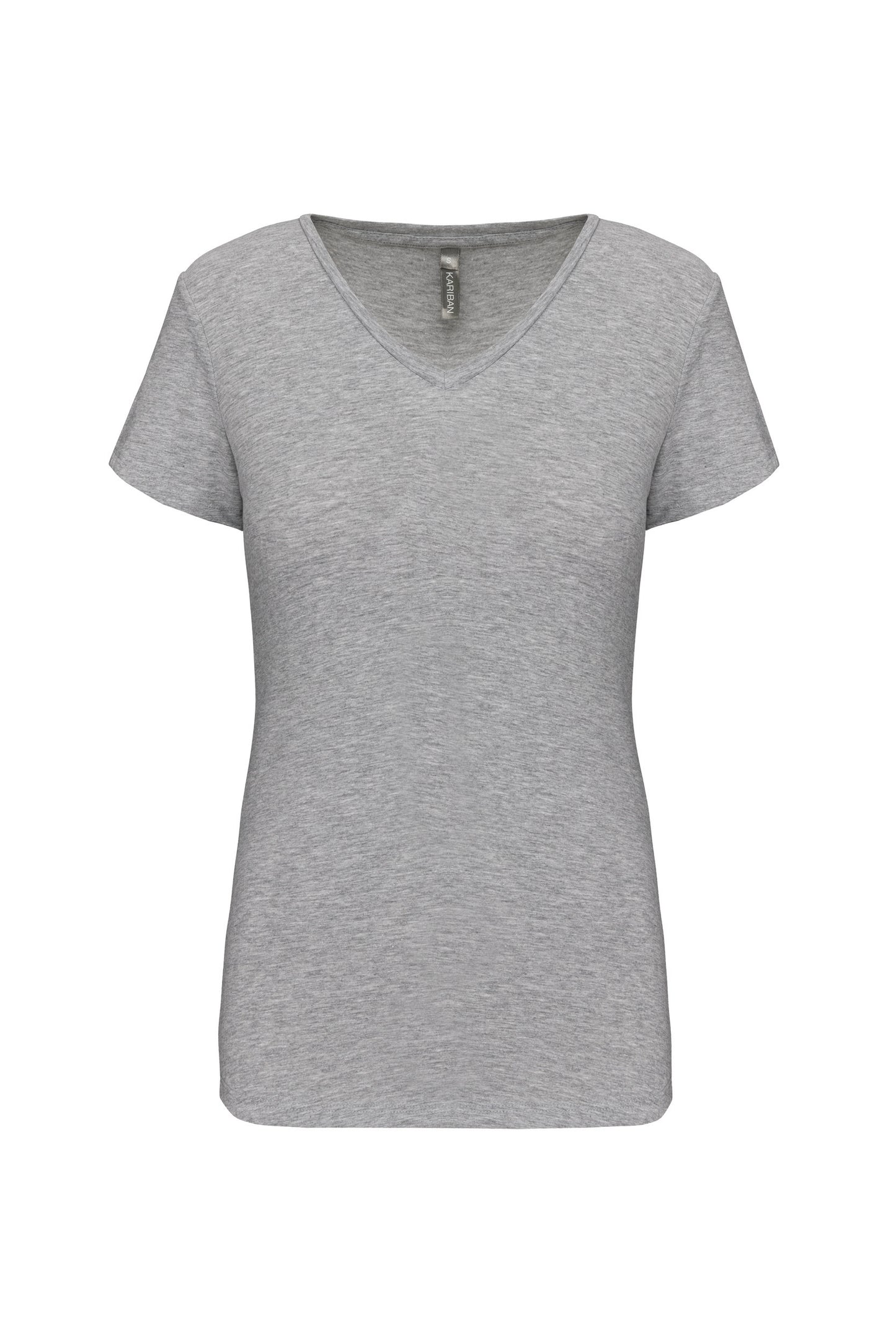 Dames-t-shirt V-hals korte mouwen