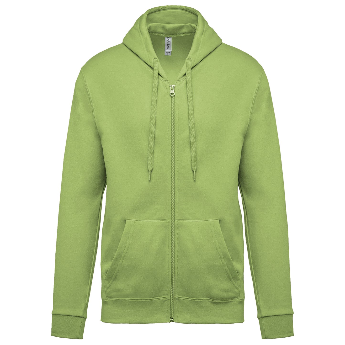 Sweater met rits en capuchon
