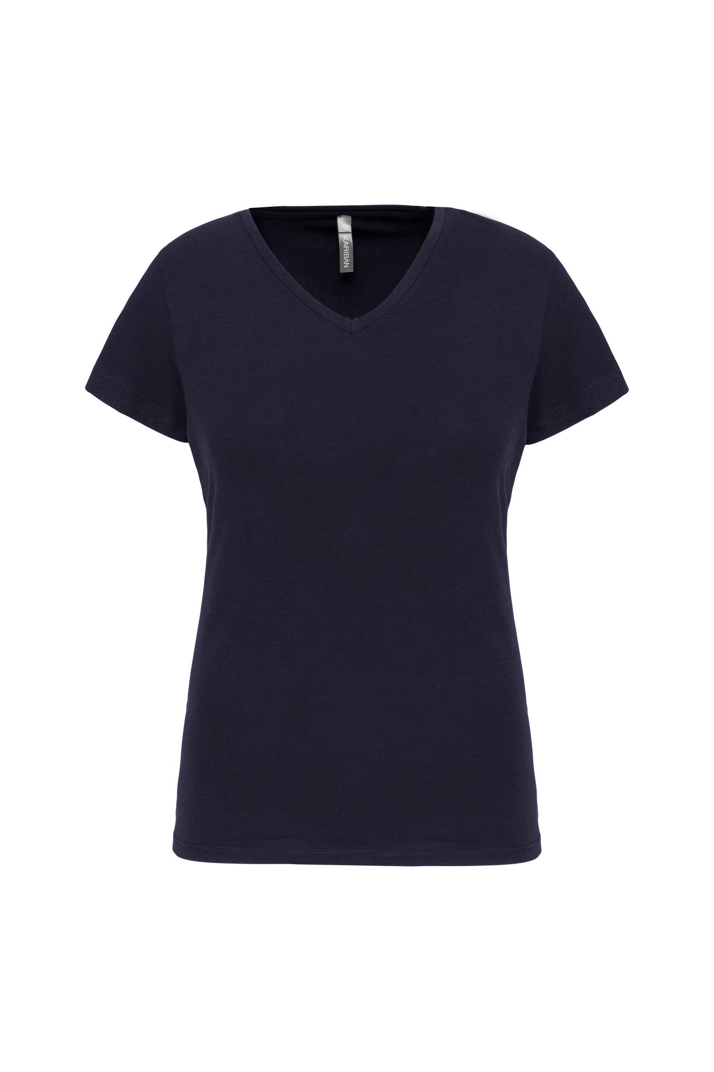 Dames-t-shirt V-hals korte mouwen