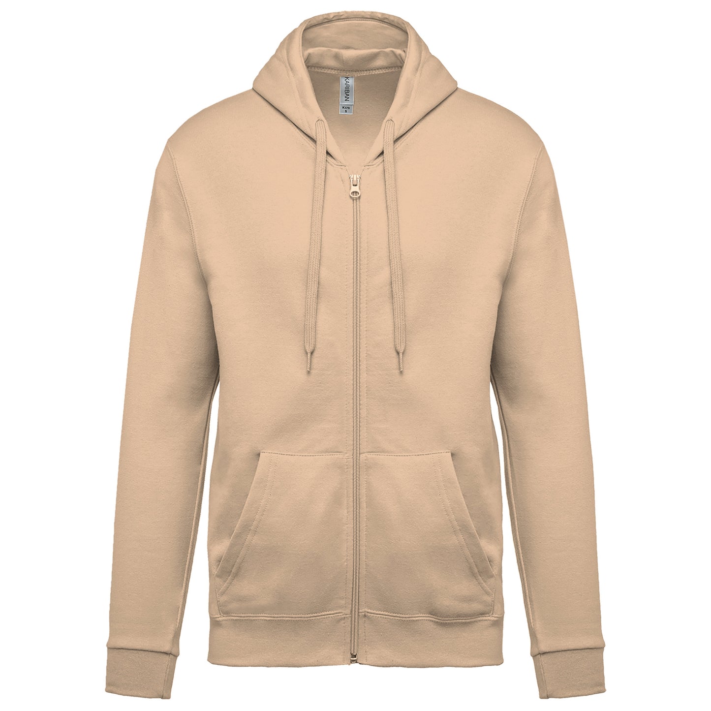 Sweater met rits en capuchon