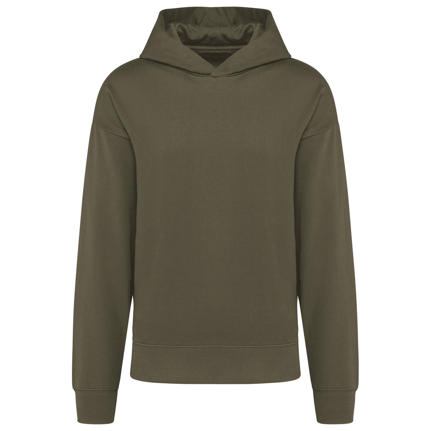 Oversized sweater in fleece met capuchon unisex